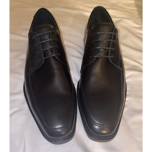 ECCO Men's‎ Calcan Apron Toe Tie Black Dress Lace Up Shoes Size 13-13.5 EU 47 - Picture 4 of 10